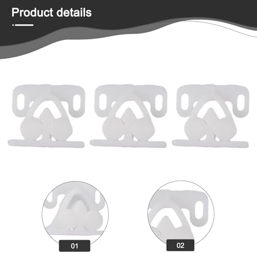 3-Piece Marine Boat ABS Plastic Door Roller Catch for Cabinets