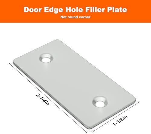 6Pack Door Edge Hole Filler Plate Door struck plate for Deadbolts Durable Replacement Home Security