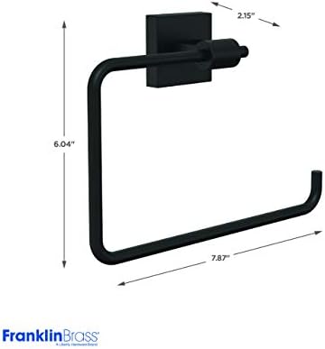 Sturdy Matte Black Towel Holder Bathroom Organizing Essential