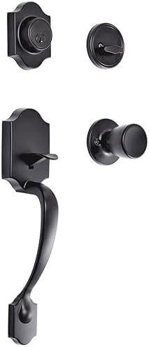 Secure with Tulip Knob Matte Black