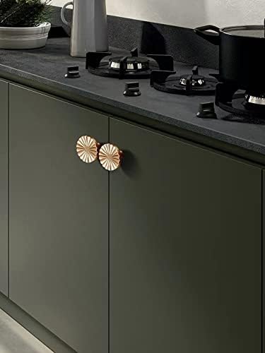 6 Pack Gold Cabinet Knobs Vintage Pulls