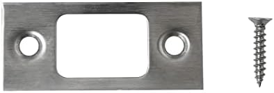 2-Piece Stainless Steel Door Backplate Satin Brushed Nickel