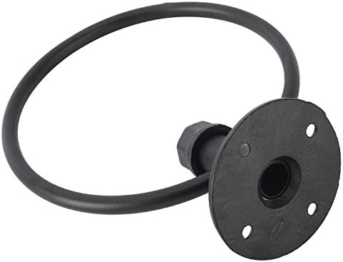 HighFree Industrial Pipe Towel Rack Black Retro Design