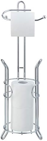 SunnyPoint Bathroom Toilet Tissue Holder Storage Stand Chrome