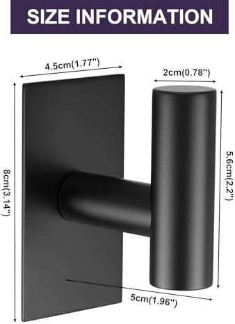 VAEHOLD Heavy Duty Wall Towel Holders Adhesive 4-Piece Set for Bathroom or Kitchen