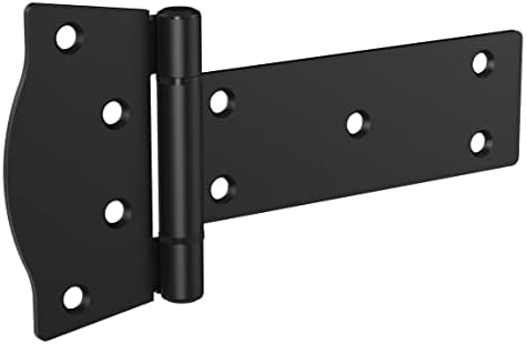 Rustic Black Gate Hinges for Home Outdoor Use
