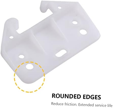 Homoyoyo Set of 100 White Drawer Track Guides for Cabinets Drawers