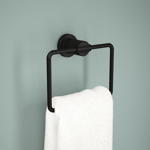 Delta Nicoli Hand Towel Holder - Matte Blackath