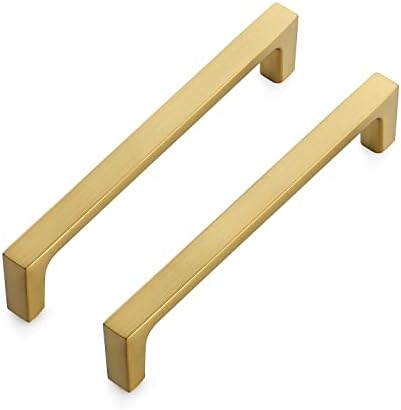 Sturdy 10-Pack Kitchen Cabinet Pulls Solid 5-Inch Brass Handles for statement kitchen designs