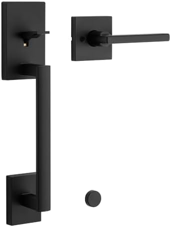 Kwikset San Clemente Front Door Handle Set with Microban Protection