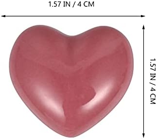 Kisangel 10PCS Pink Heart-Shaped Crystal Cabinet Drawer Pulls