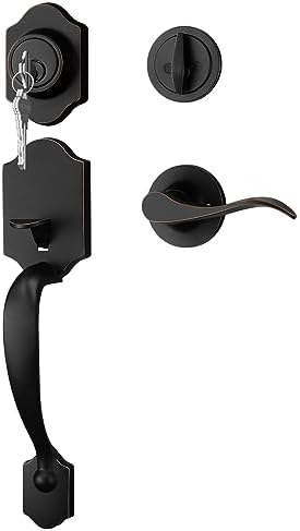 GoldenWarm Front Door Lock Set Oil-Rubbed Bronze