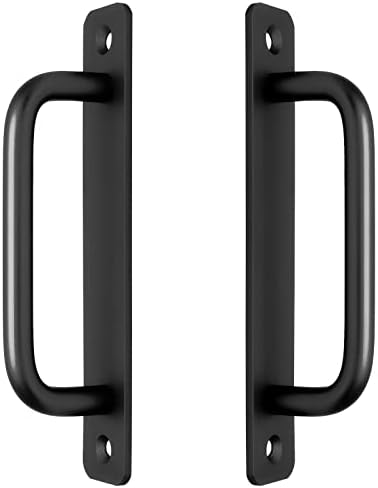 Perfect Quality 2 Pack Aluminum Alloy Barn Door Handle Black