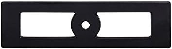 Top Knobs Hollin Knob Backplate Flat Black - TK922BLK