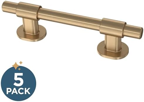 Franklin Brass P44364-CZ-B 5-Pack Adjustable Bar Pulls 1-38 to 4 in Champagne Bronze