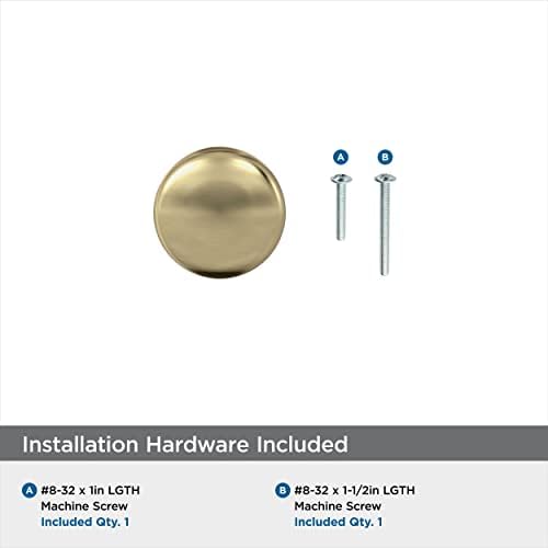 Amerock Golden Champagne Knob - Durable Kitchen Bathroom Cabinet knob with Mounting Hardware