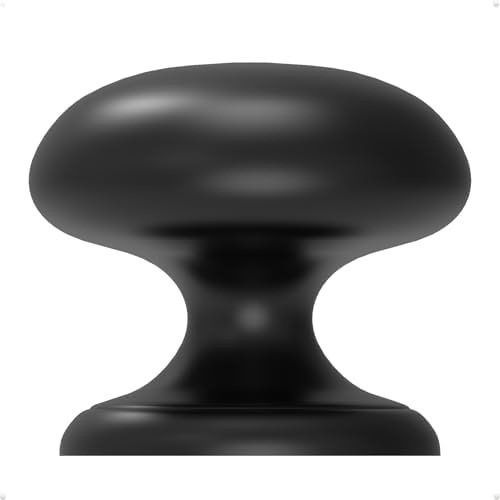 4-Pack Matte Black Large Bifold Knobs