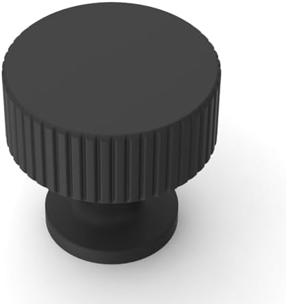 10-Piece Matte Black Kitchen Drawer Knobs