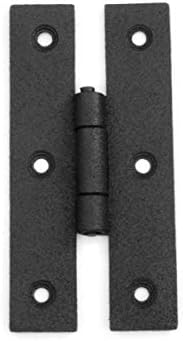 Sturdy Black H Wrought Iron Flush Hinges for Kitchens More