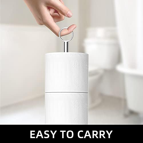 Niffgaff Stainless Steel Toilet Paper Holder Stand with Reserve Function