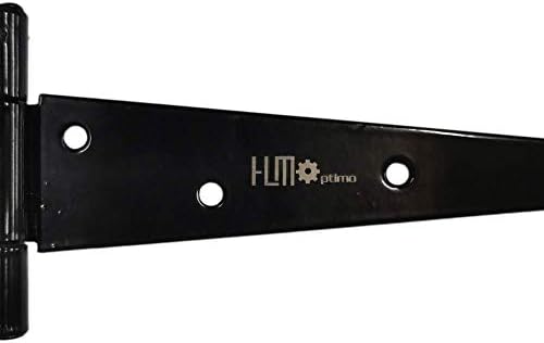 HOMOptimo Rust-Resistant Wrought Iron Hinges for Barns Fences and More