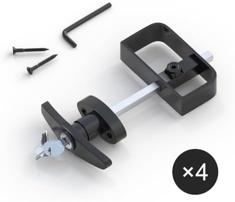 4-Piece Shed Door Lock Latch Set