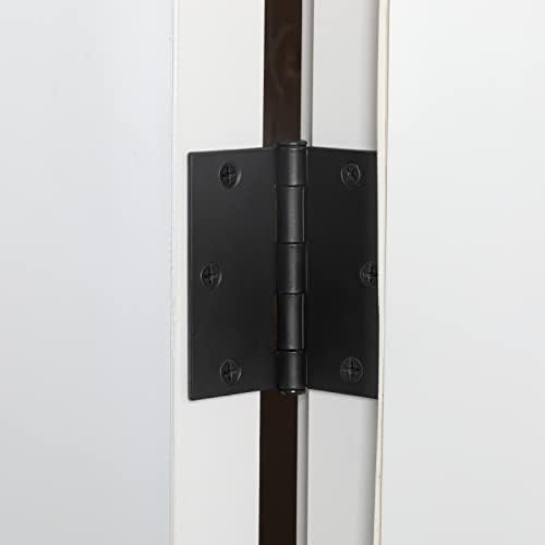 3 Pack Matte Black Door Hinge 35x35 InTool Home Master