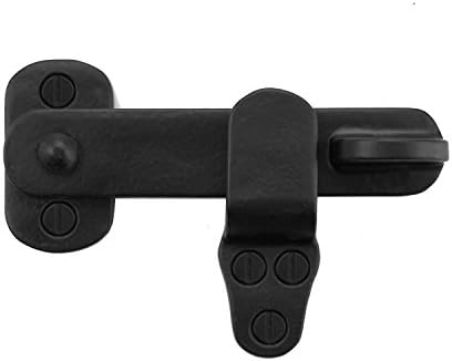 4-Inch Black Flip Latch for Cabinets