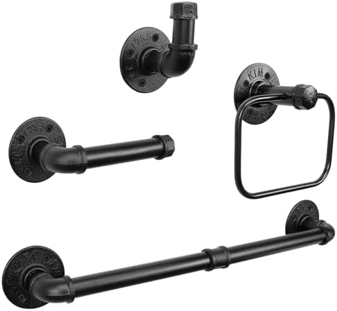 4-Piece Bathroom Towel Holder Kit