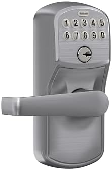 SCHLAGE Elan Light Commercial Door Keypad Lock with Elan Lever Satin Chrome