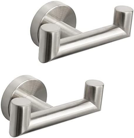 NearMoon Double Towel Hook Stainless Steel 2-Pack