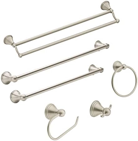 Moen Preston Collection Brushed Nickel 18-inch Single Bathroom Towel Bar
