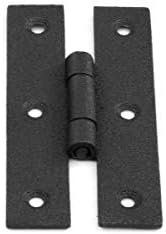 Sturdy Black H Wrought Iron Flush Hinges for Kitchens More
