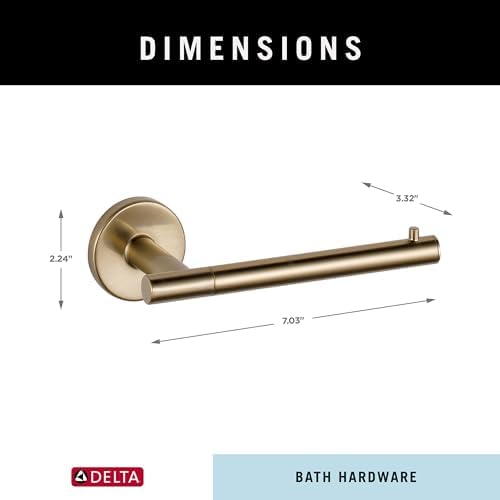 Delta Trinsic Toilet Paper Holder in Champagne Bronze