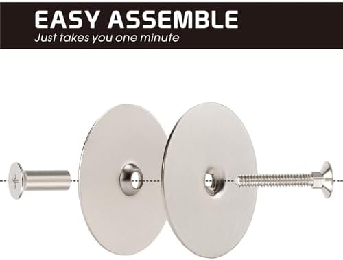 Durable Door Knob Cover with Satin Nickel Finish