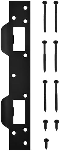 NUK3Y SP550 Combination Security Door Strike for 55-Inch Hole Matte Black