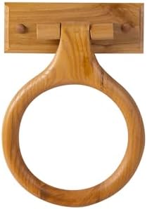 Design House 561191 Visionary Towel Ring Honey Oak Wood