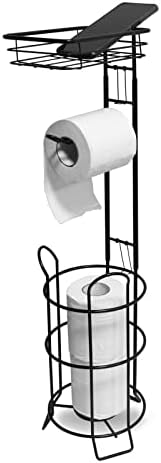 Toilet Paper Holder Stand - Space-Saving Stylish