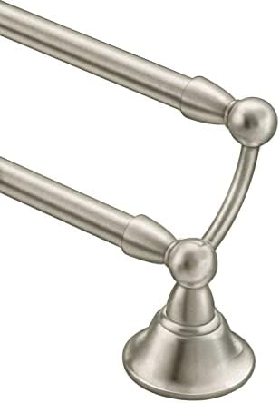 Moen Sage Collection Spot-Resistant Brushed Nickel Towel Bar for Bathroom Kitchen