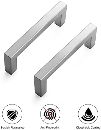 Ravinte 30-Piece Flush drawers Nickel Handles with 3-Inch Center to Center