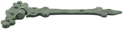 Black Wrought Iron Door Hinges w 7-in Capacity