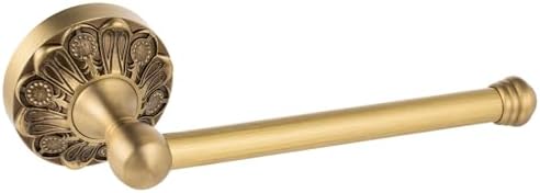 Luxury Antiqued Brass Petal-Relief Toilet Paper Holder