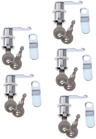 HOMSFOU Cam Lock Door Set 5pcs Preserve cabinet door lock
