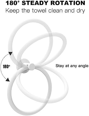 Stainless Steel White Towel Ring for Bathroom