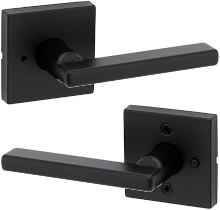 Kwikset Halifax Door Lever Matte Black