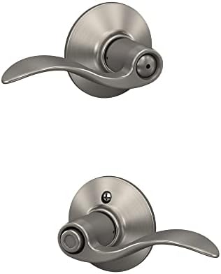 Schlage F40 ACC 619 Privacy Door Lock System with Satin Nickel Finish