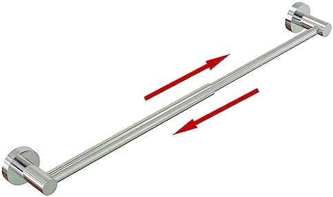 Adjustable 304 Stainless Steel Towel Bar for Bathroom Sturdy and Rust-Proof Towel Holder