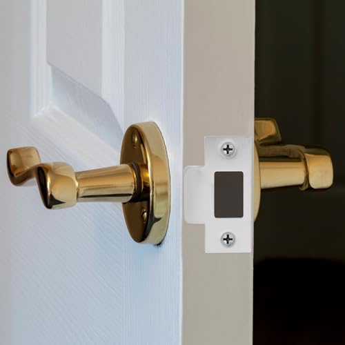 Baluue 4-Piece Stainless Steel Door Strike Plate Set