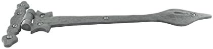 Authentic Colonial Door Hingess Black Wrought Iron Pack of 3
