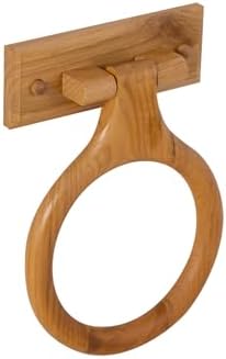 Design House 561191 Visionary Towel Ring Honey Oak Wood